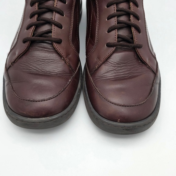 Coach Stephan Oxford Mens 10 D Leather Mahogany Brown Lace Up Made in Italy Shoe main image 4